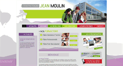 Desktop Screenshot of lycee-jeanmoulin.fr