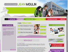 Tablet Screenshot of lycee-jeanmoulin.fr